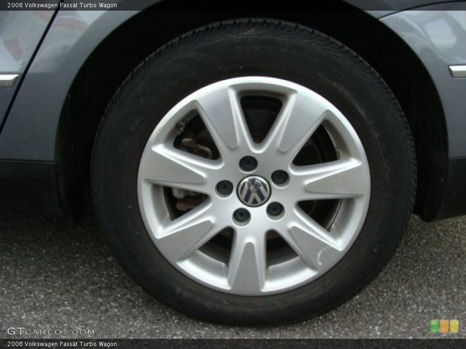 2008 Volkswagen Passat Turbo Wagon Wheel and Tire Photo #41619362