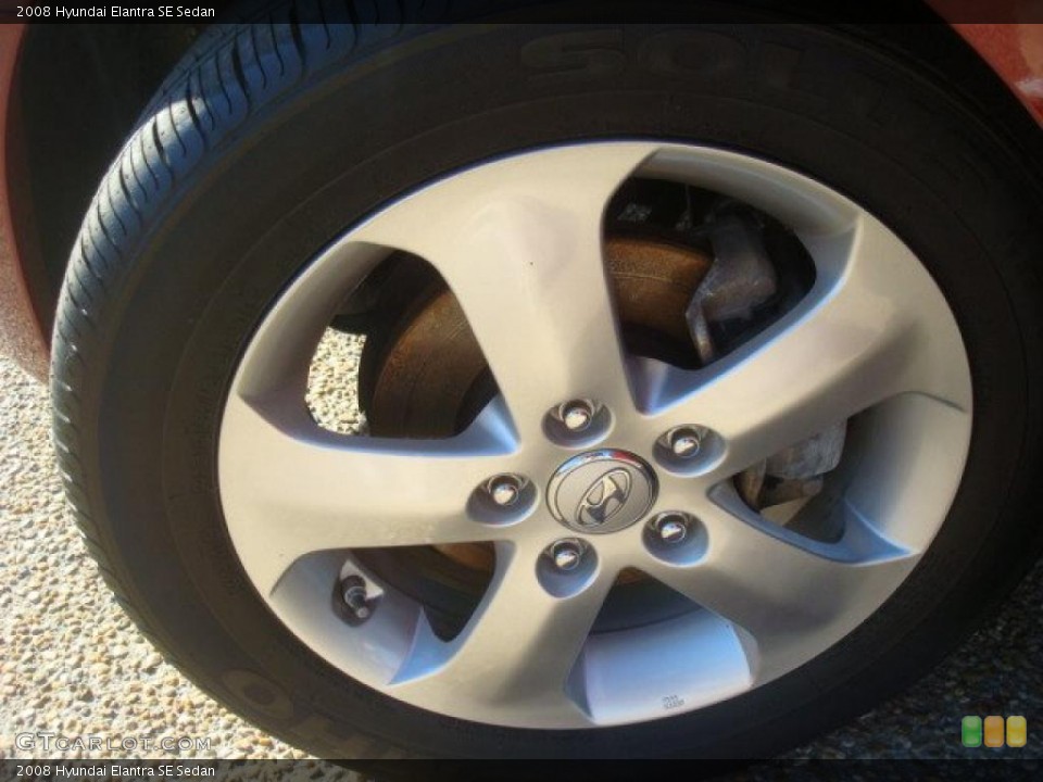2008 Hyundai Elantra SE Sedan Wheel and Tire Photo #41625178