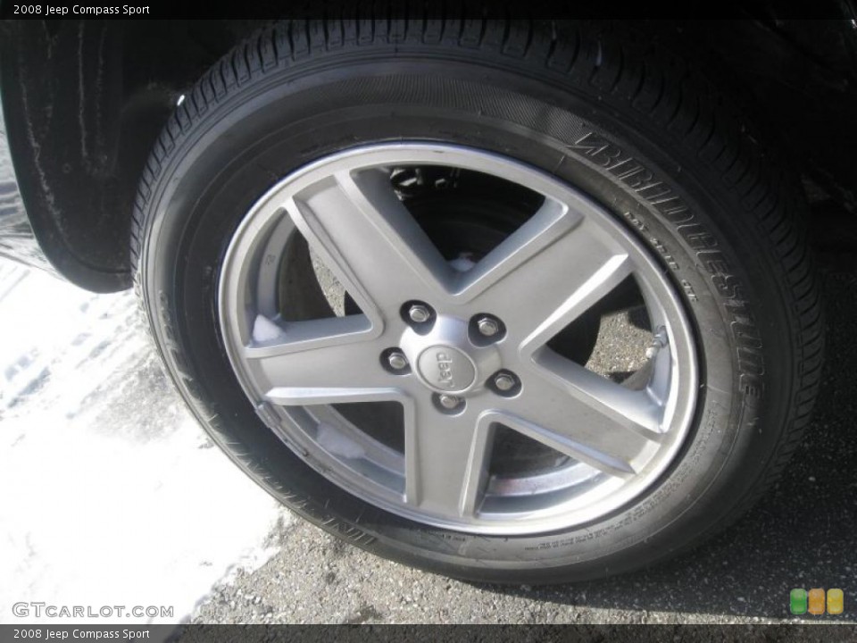 2008 Jeep Compass Sport Wheel and Tire Photo #41629201