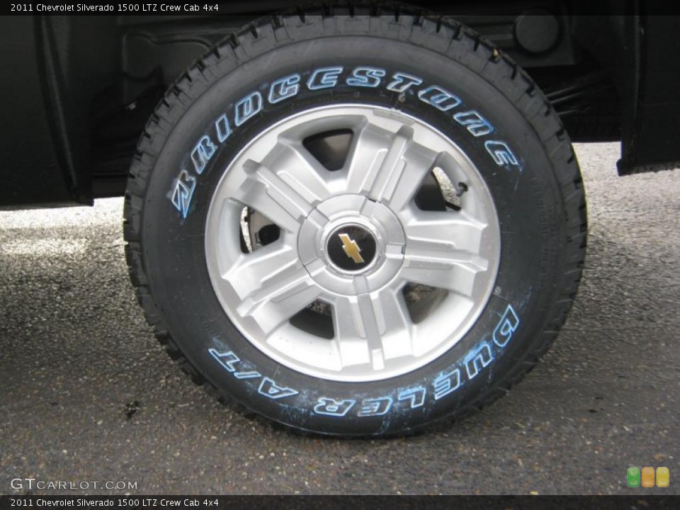 2011 Chevrolet Silverado 1500 LTZ Crew Cab 4x4 Wheel and Tire Photo #41646875