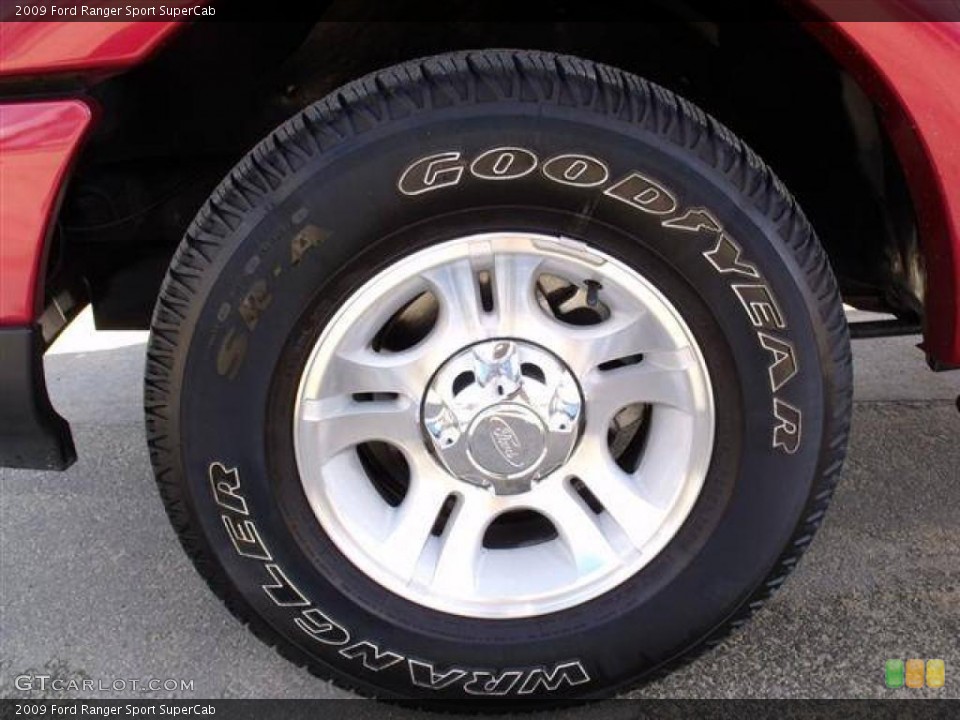 2009 Ford Ranger Sport SuperCab Wheel and Tire Photo #41649123