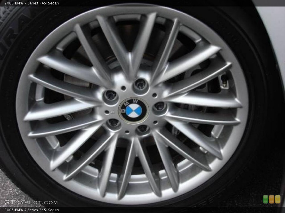2005 BMW 7 Series 745i Sedan Wheel and Tire Photo #41651703