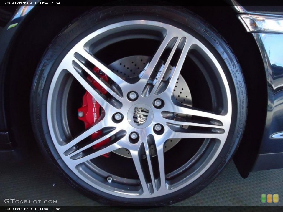 2009 Porsche 911 Turbo Coupe Wheel and Tire Photo #41677289