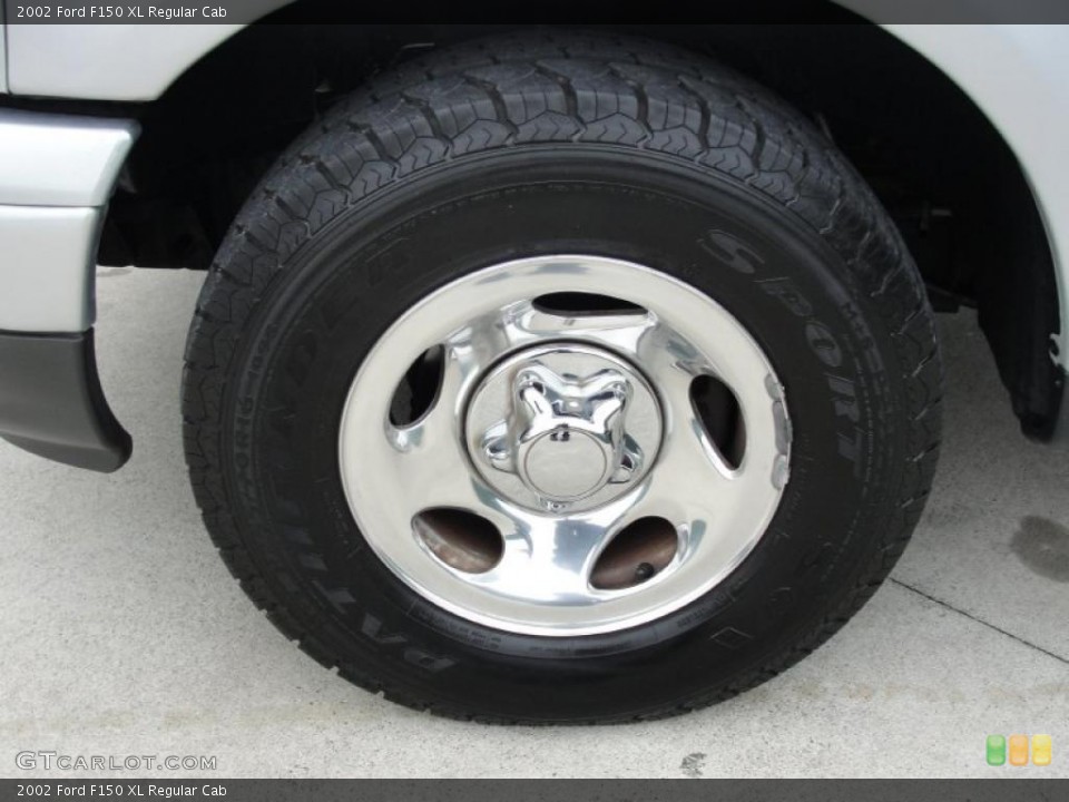 2002 Ford F150 XL Regular Cab Wheel and Tire Photo #41678326