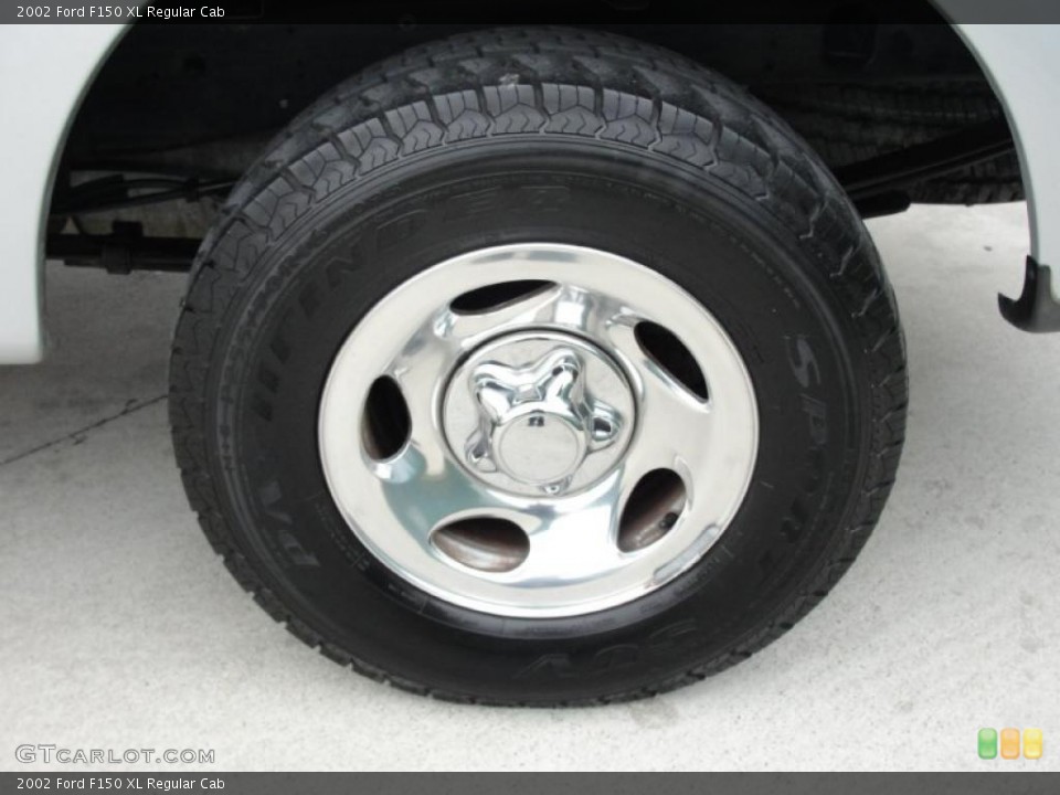 2002 Ford F150 XL Regular Cab Wheel and Tire Photo #41678345