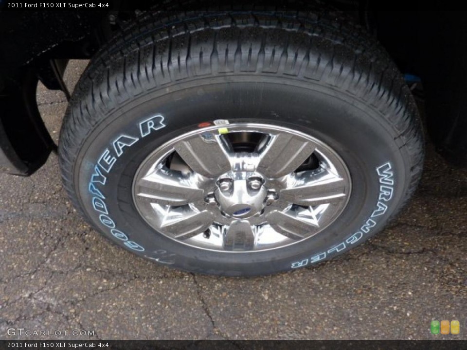 2011 Ford F150 XLT SuperCab 4x4 Wheel and Tire Photo #41696105