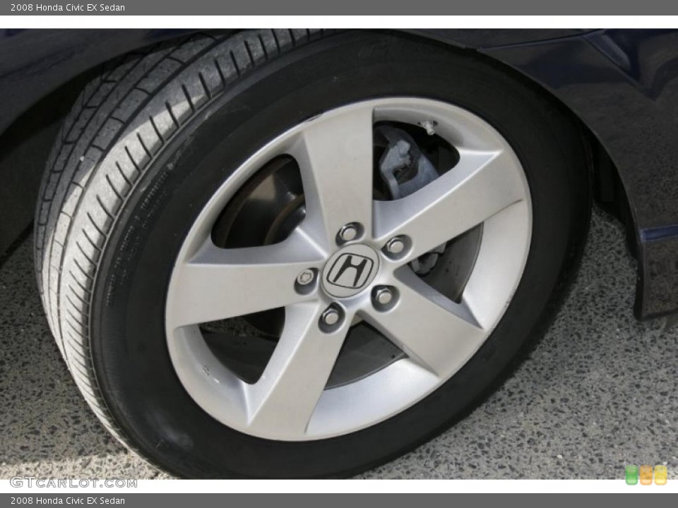 2008 Honda Civic EX Sedan Wheel and Tire Photo #41710374