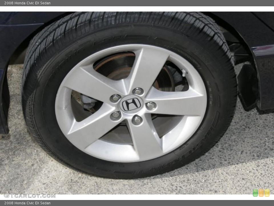 2008 Honda Civic EX Sedan Wheel and Tire Photo #41710390