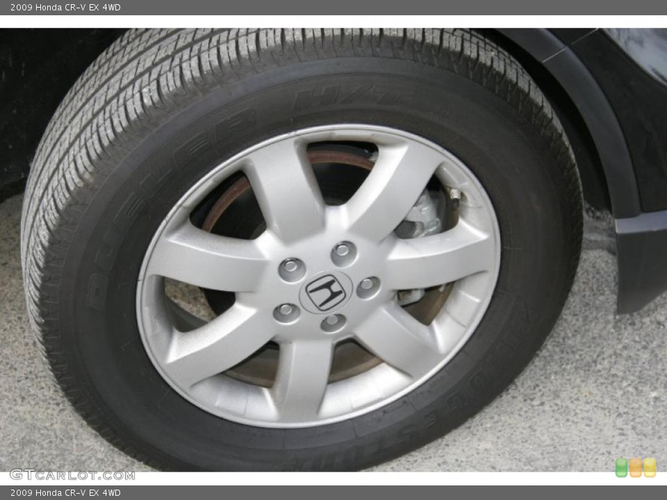 2009 Honda CR-V EX 4WD Wheel and Tire Photo #41711642