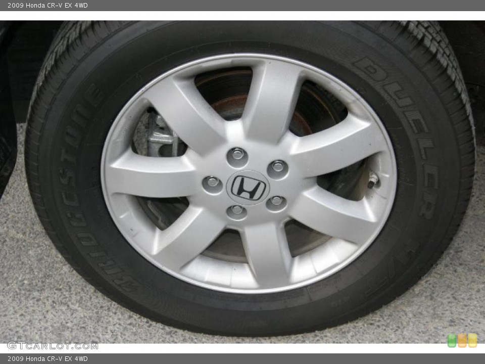 2009 Honda CR-V EX 4WD Wheel and Tire Photo #41711654