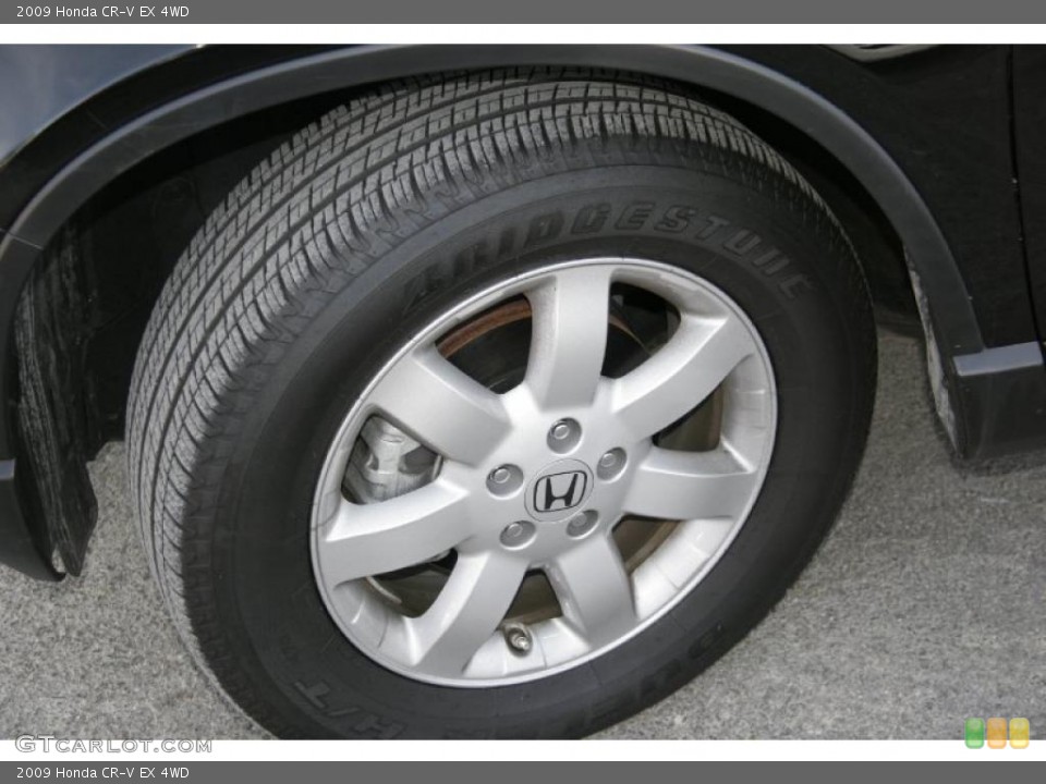 2009 Honda CR-V EX 4WD Wheel and Tire Photo #41711686