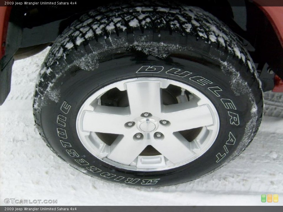 2009 Jeep Wrangler Unlimited Sahara 4x4 Wheel and Tire Photo #41718990