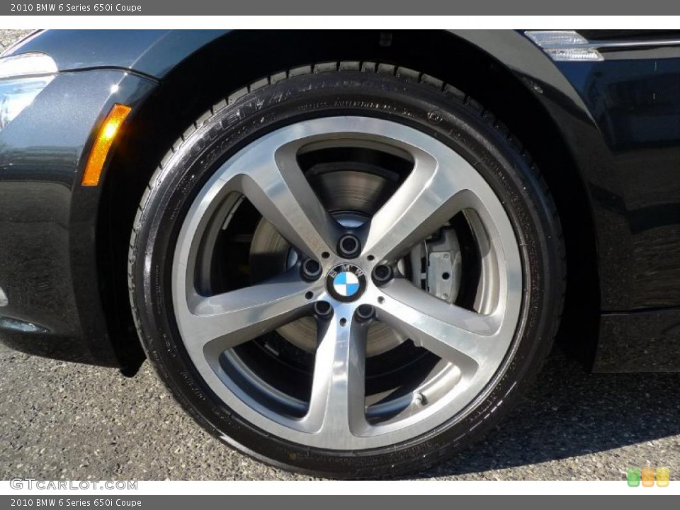 2010 BMW 6 Series 650i Coupe Wheel and Tire Photo #41739046