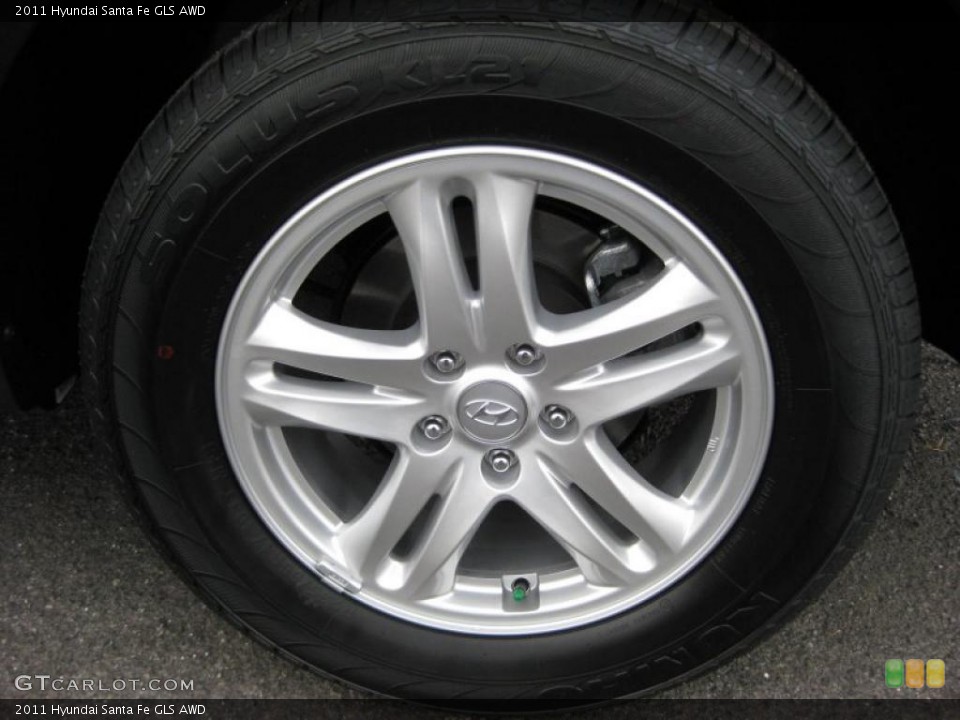 2011 Hyundai Santa Fe GLS AWD Wheel and Tire Photo #41742010