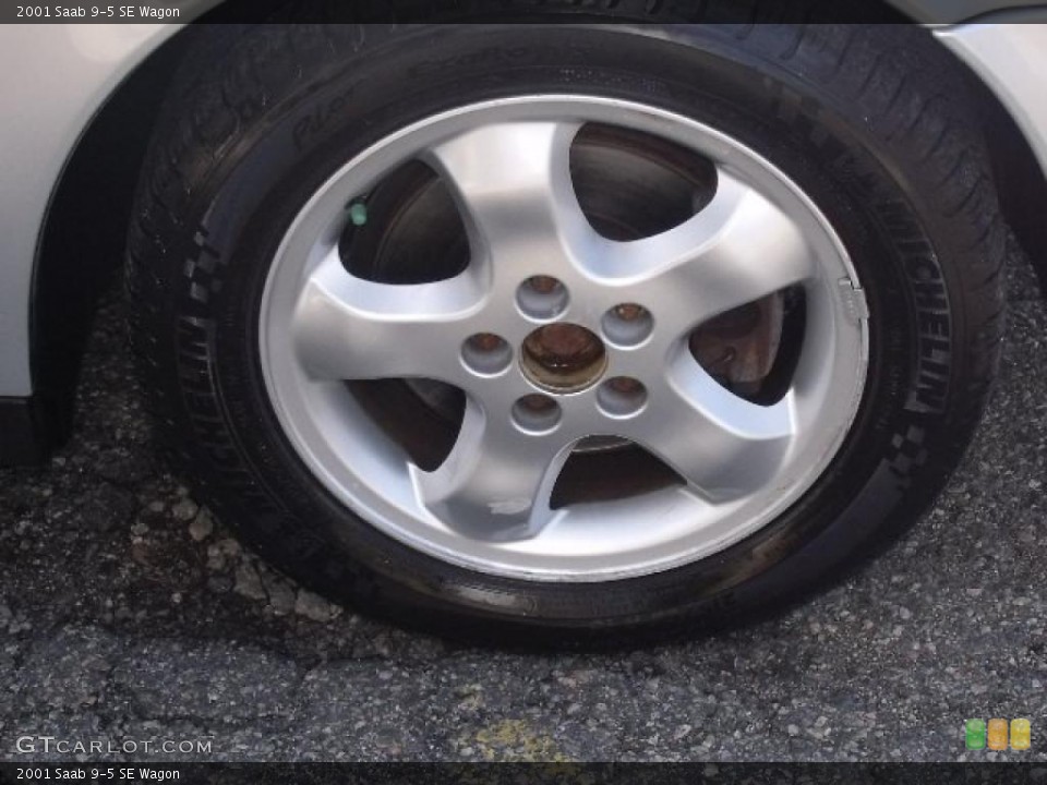 2001 Saab 9-5 SE Wagon Wheel and Tire Photo #41747731