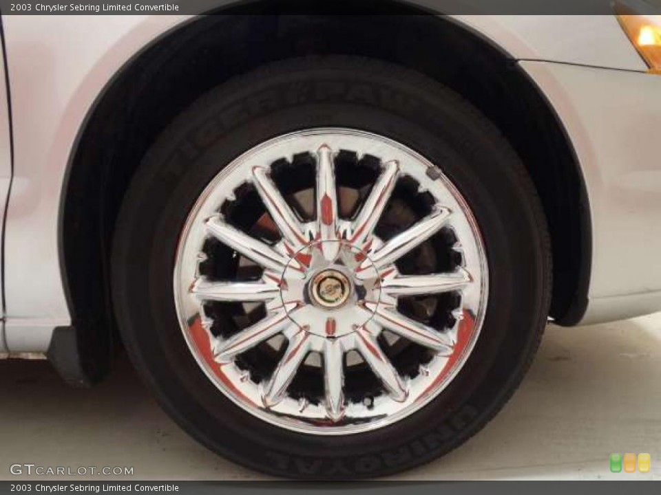 2003 Chrysler Sebring Limited Convertible Wheel and Tire Photo #41749532