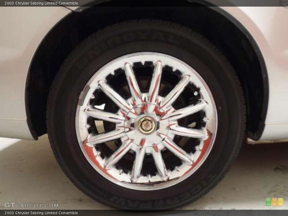 2003 Chrysler Sebring Limited Convertible Wheel and Tire Photo #41749544