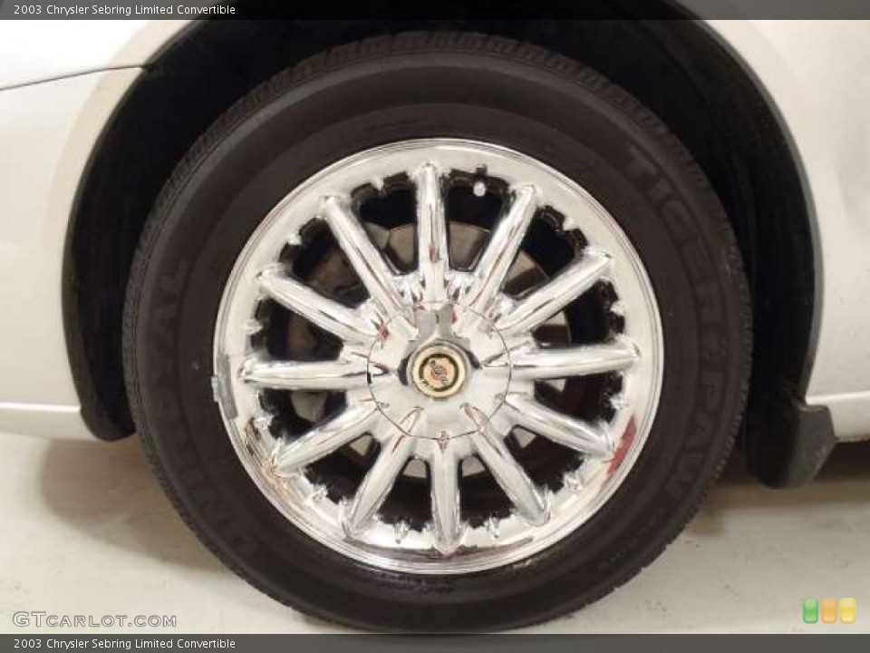 2003 Chrysler Sebring Limited Convertible Wheel and Tire Photo #41749576