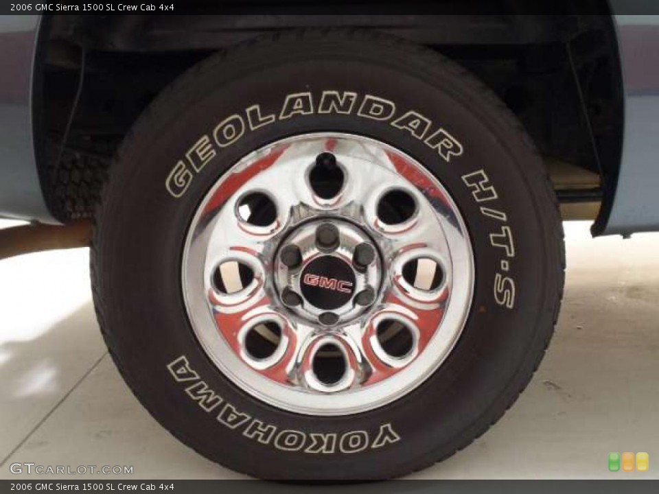 2006 GMC Sierra 1500 SL Crew Cab 4x4 Wheel and Tire Photo #41749912