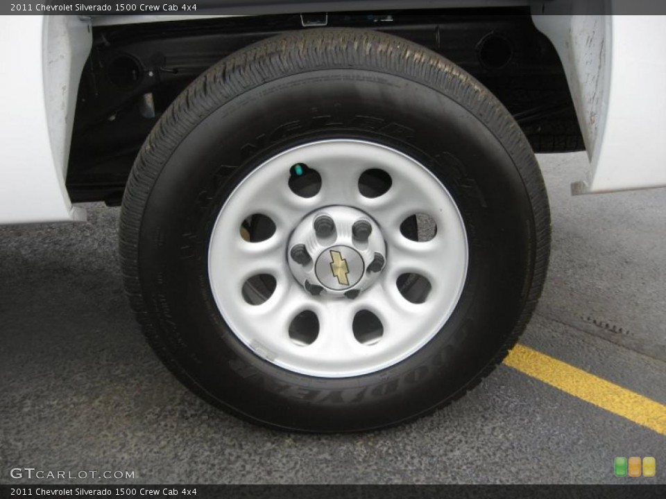 2011 Chevrolet Silverado 1500 Crew Cab 4x4 Wheel and Tire Photo #41751568