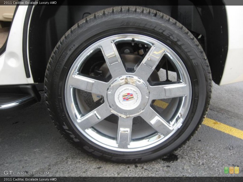 2011 Cadillac Escalade Luxury AWD Wheel and Tire Photo #41753908