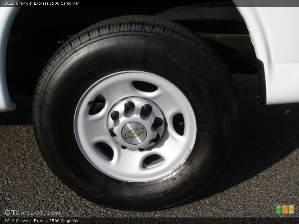 2010 Chevrolet Express 3500 Cargo Van Wheel and Tire Photo #41761461
