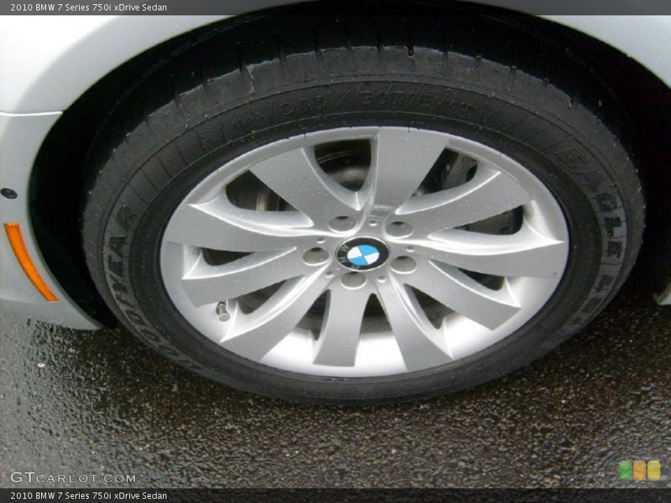 2010 BMW 7 Series 750i xDrive Sedan Wheel and Tire Photo #41774689