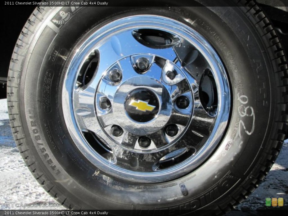 2011 Chevrolet Silverado 3500HD LT Crew Cab 4x4 Dually Wheel and Tire Photo #41777217