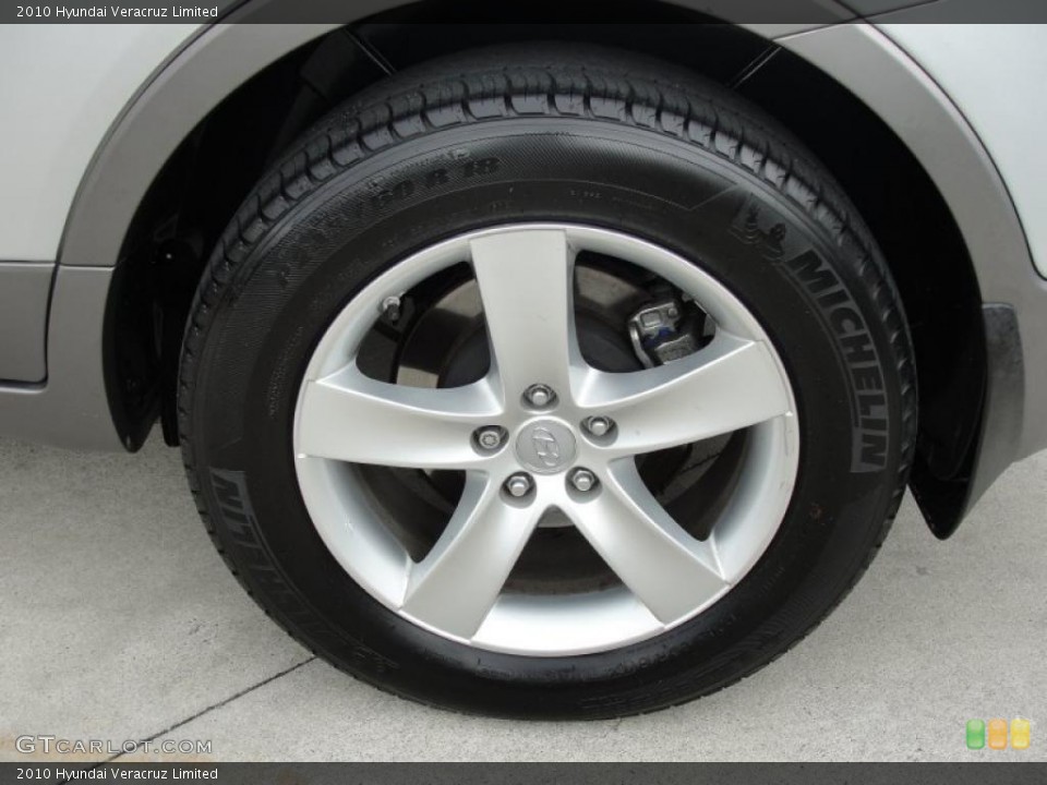 2010 Hyundai Veracruz Limited Wheel and Tire Photo #41779569