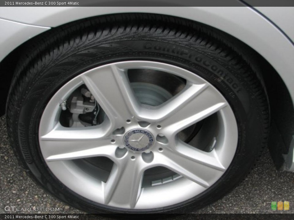2011 Mercedes-Benz C 300 Sport 4Matic Wheel and Tire Photo #41782377