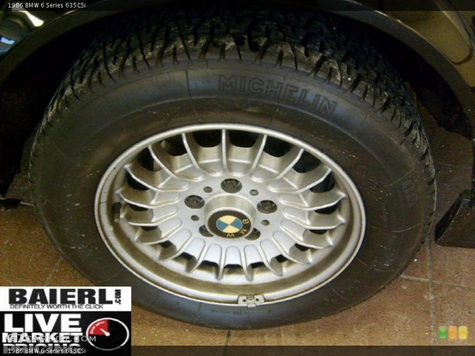 1986 BMW 6 Series Wheels and Tires