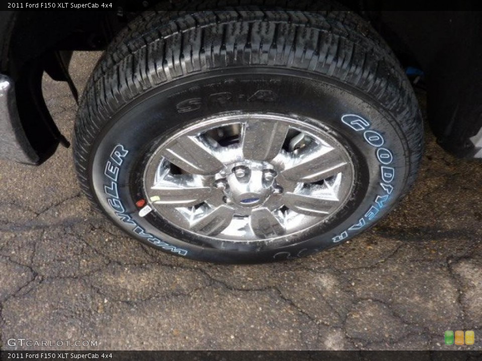 2011 Ford F150 XLT SuperCab 4x4 Wheel and Tire Photo #41821303