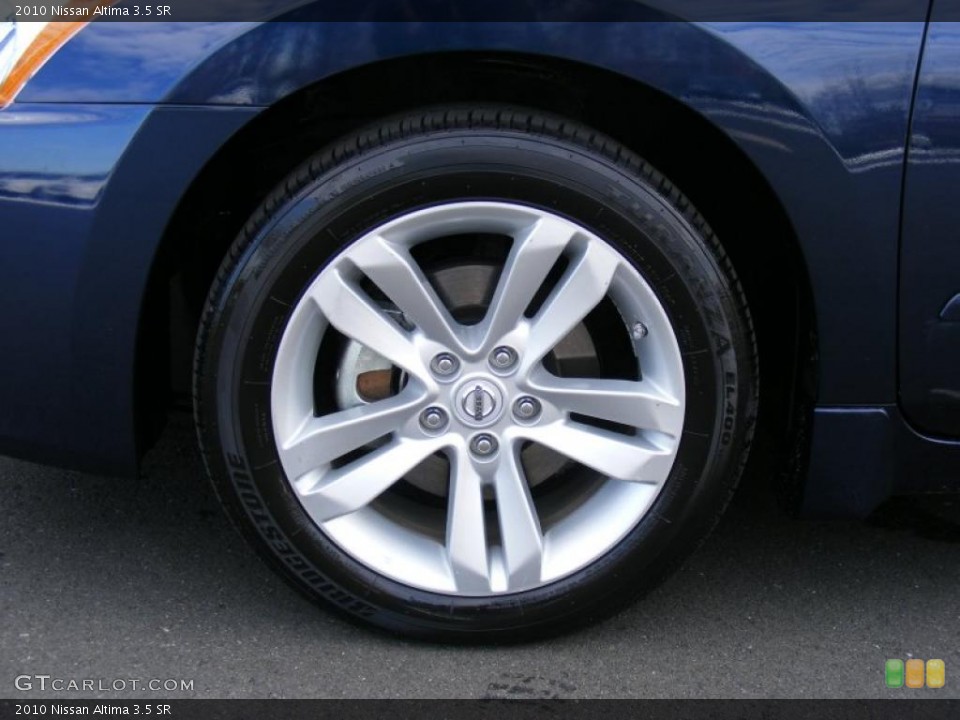 2010 Nissan Altima 3.5 SR Wheel and Tire Photo #41827363