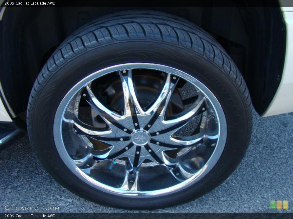 2009 Cadillac Escalade Custom Wheel and Tire Photo #41828168
