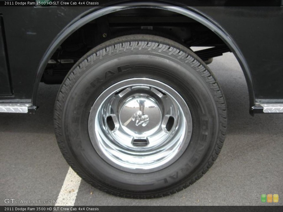 2011 Dodge Ram 3500 HD SLT Crew Cab 4x4 Chassis Wheel and Tire Photo #41836524