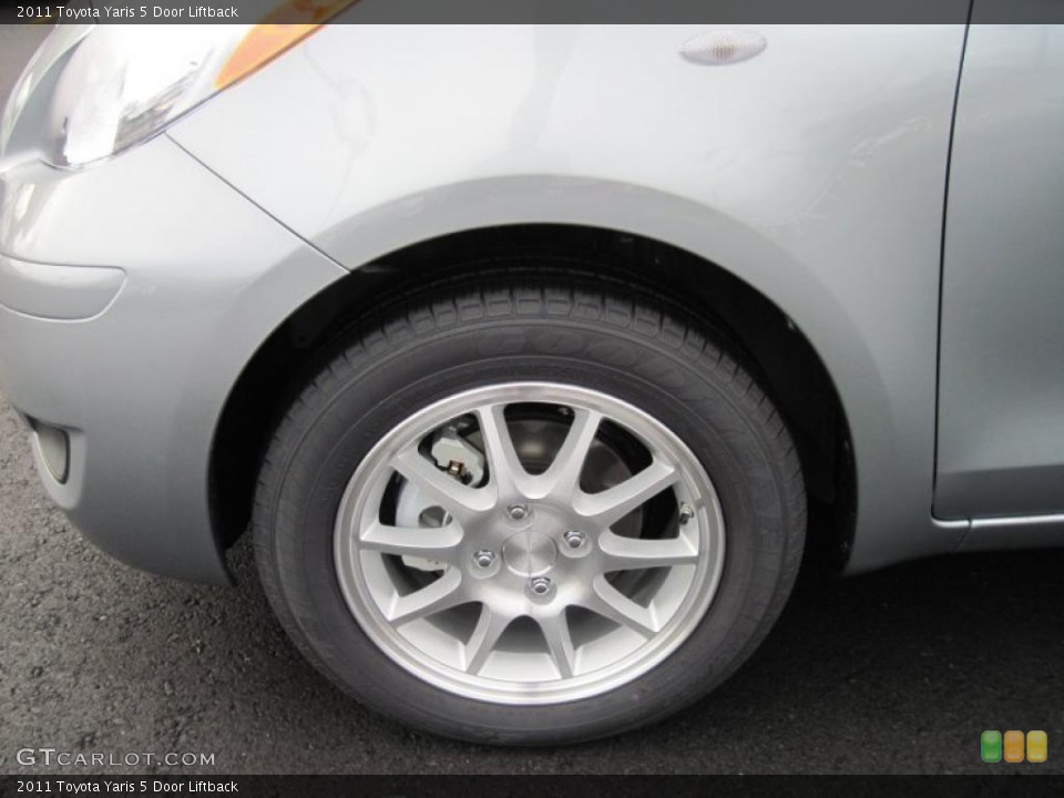 2011 Toyota Yaris 5 Door Liftback Wheel and Tire Photo #41839821