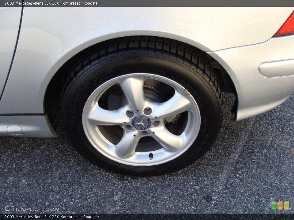 2003 Mercedes-Benz SLK 230 Kompressor Roadster Wheel and Tire Photo #41851738