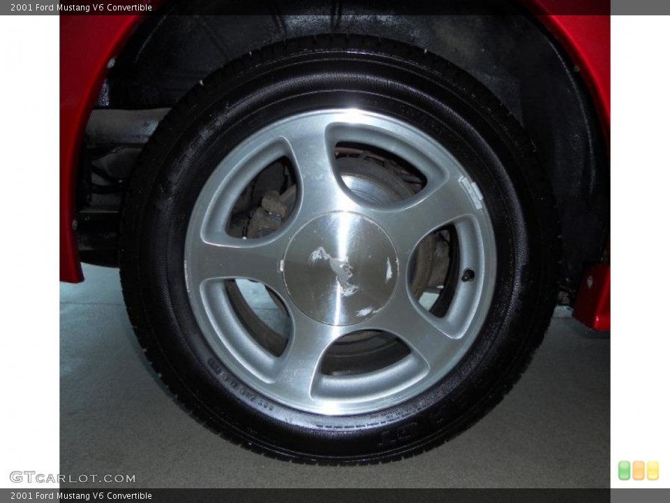 2001 Ford Mustang V6 Convertible Wheel and Tire Photo #41856422