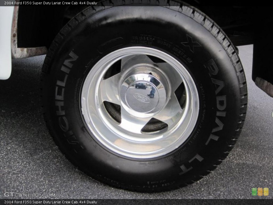 2004 Ford F350 Super Duty Lariat Crew Cab 4x4 Dually Wheel and Tire Photo #41873678