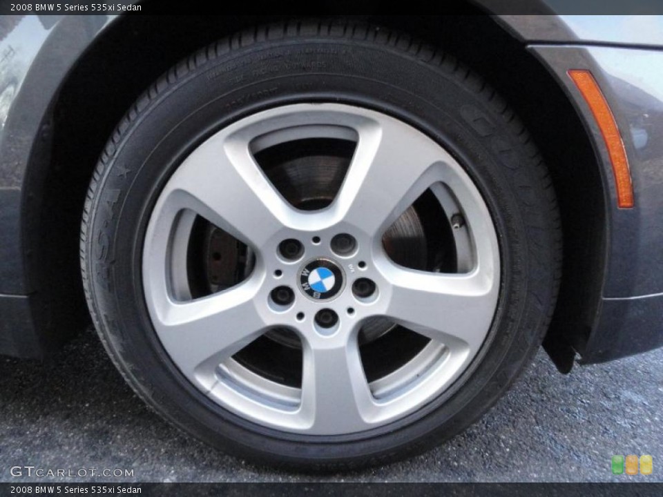 2008 BMW 5 Series 535xi Sedan Wheel and Tire Photo #41875106