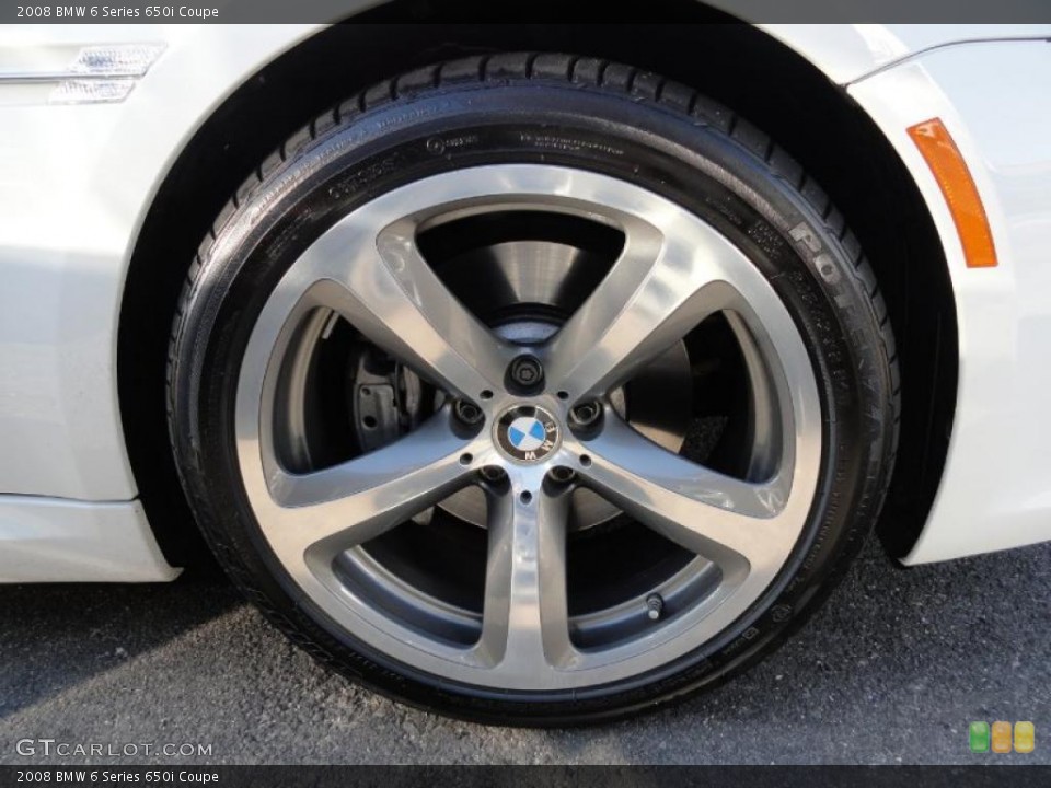 2008 BMW 6 Series 650i Coupe Wheel and Tire Photo #41876654