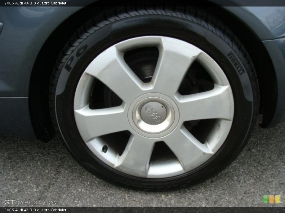 2006 Audi A4 3.0 quattro Cabriolet Wheel and Tire Photo #41897432