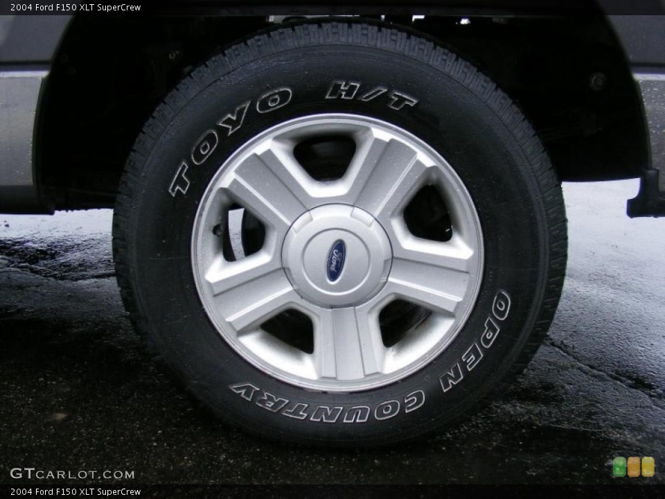 2004 Ford F150 XLT SuperCrew Wheel and Tire Photo #41902352
