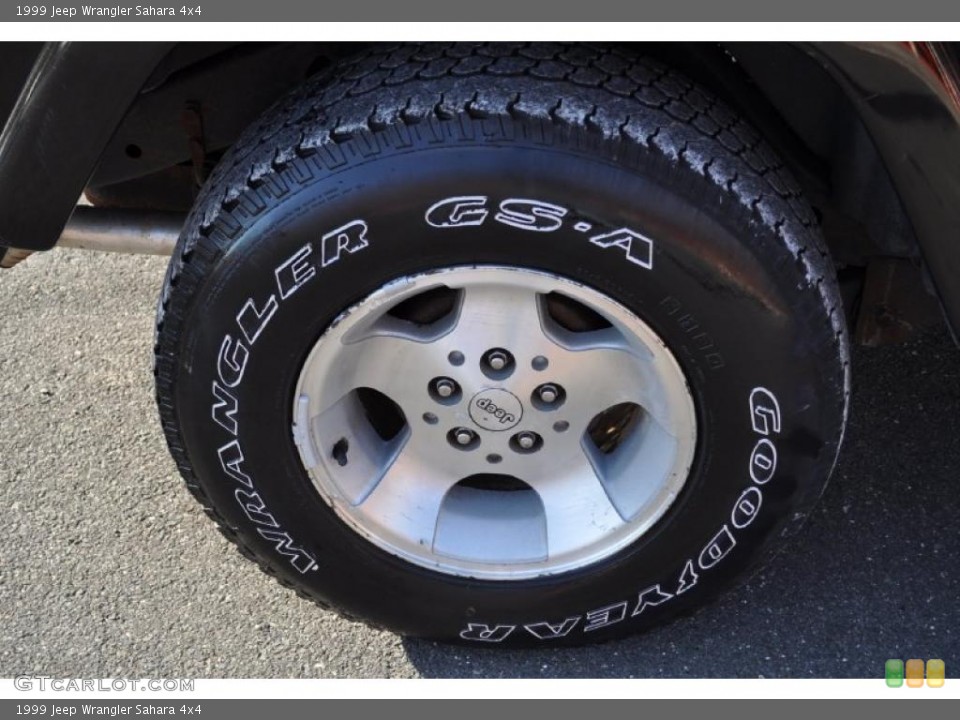 1999 Jeep Wrangler Sahara 4x4 Wheel and Tire Photo #41902556