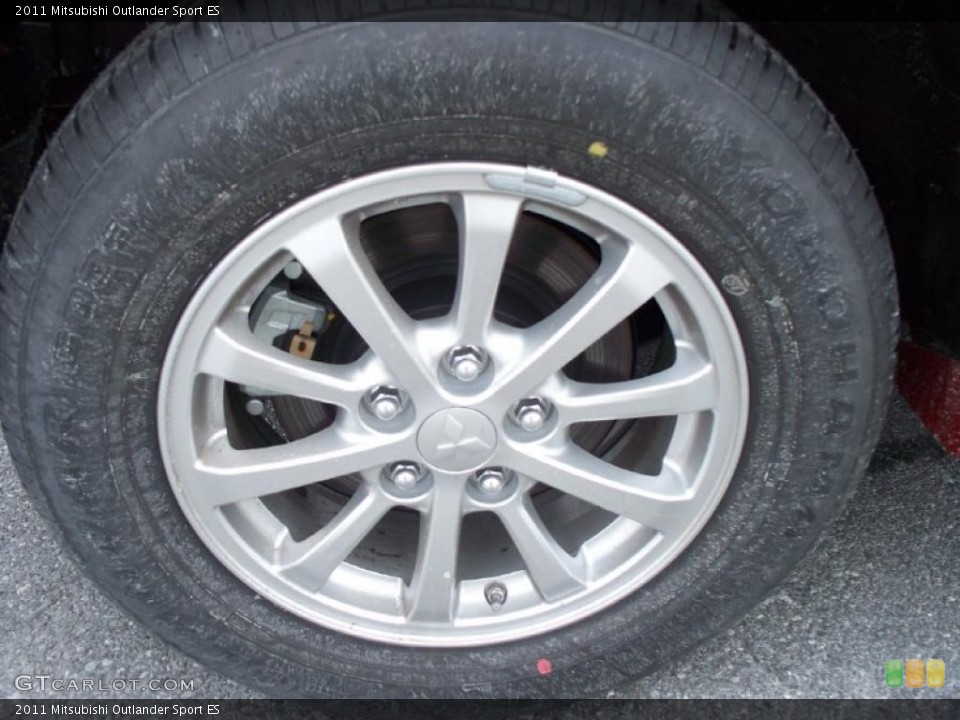 2011 Mitsubishi Outlander Sport ES Wheel and Tire Photo #41914893