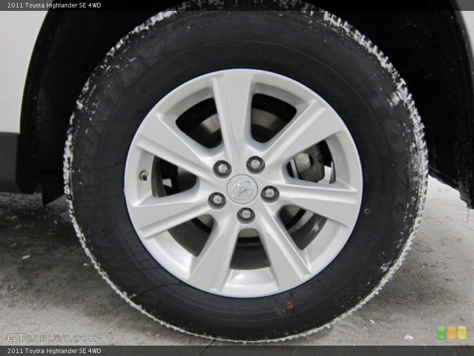 2011 Toyota Highlander SE 4WD Wheel and Tire Photo #41939502
