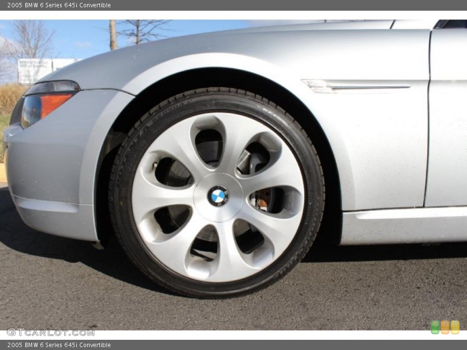 2005 BMW 6 Series 645i Convertible Wheel and Tire Photo #42004732