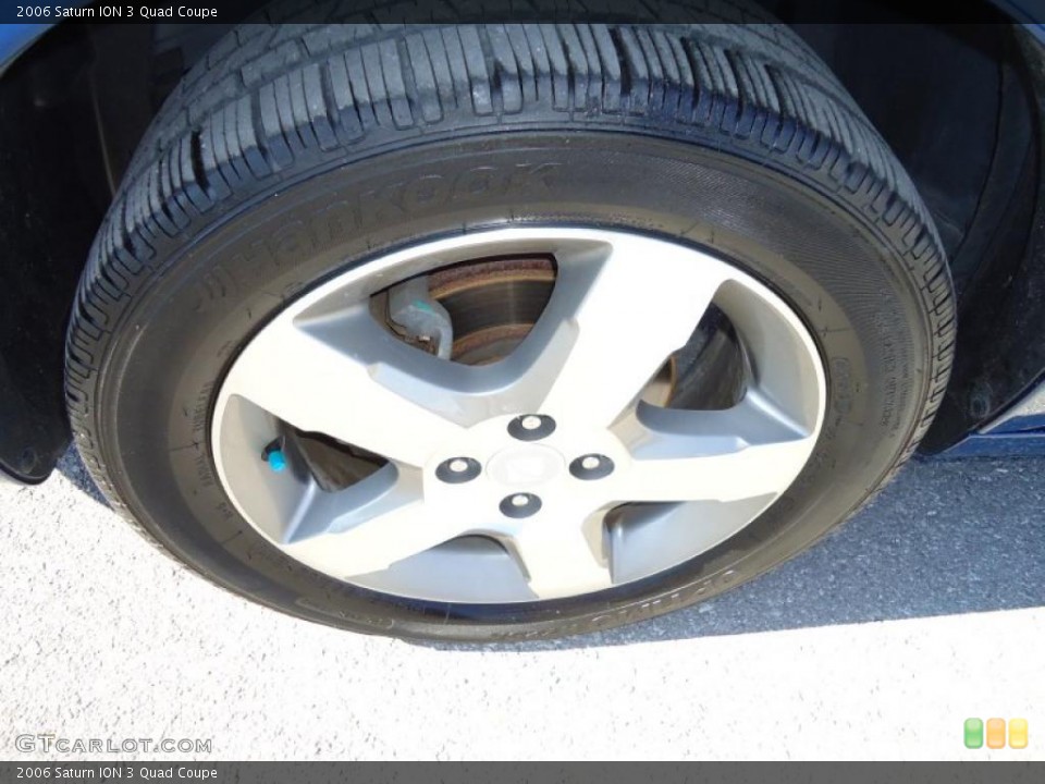 2006 Saturn ION 3 Quad Coupe Wheel and Tire Photo #42014844