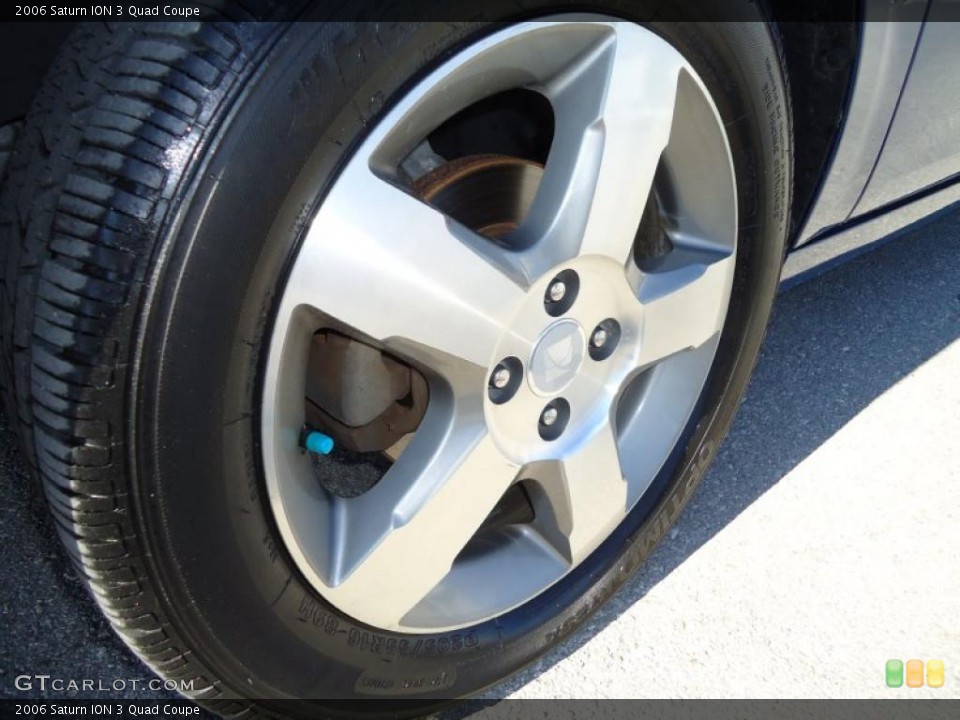 2006 Saturn ION 3 Quad Coupe Wheel and Tire Photo #42014852