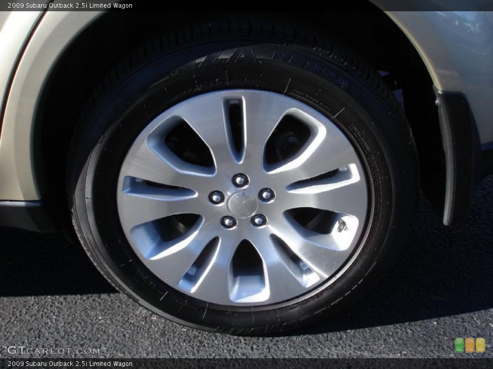 2009 Subaru Outback 2.5i Limited Wagon Wheel and Tire Photo #42016237